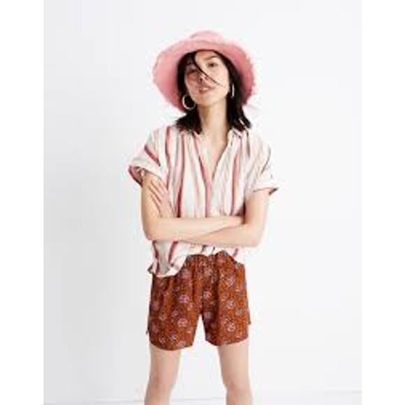 Madewell Pants - Madewell Drapey Pull-On Shorts Warm Paisley Size Small EUC